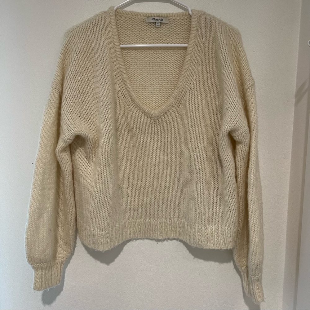 Madewell Cream Knit Sweater